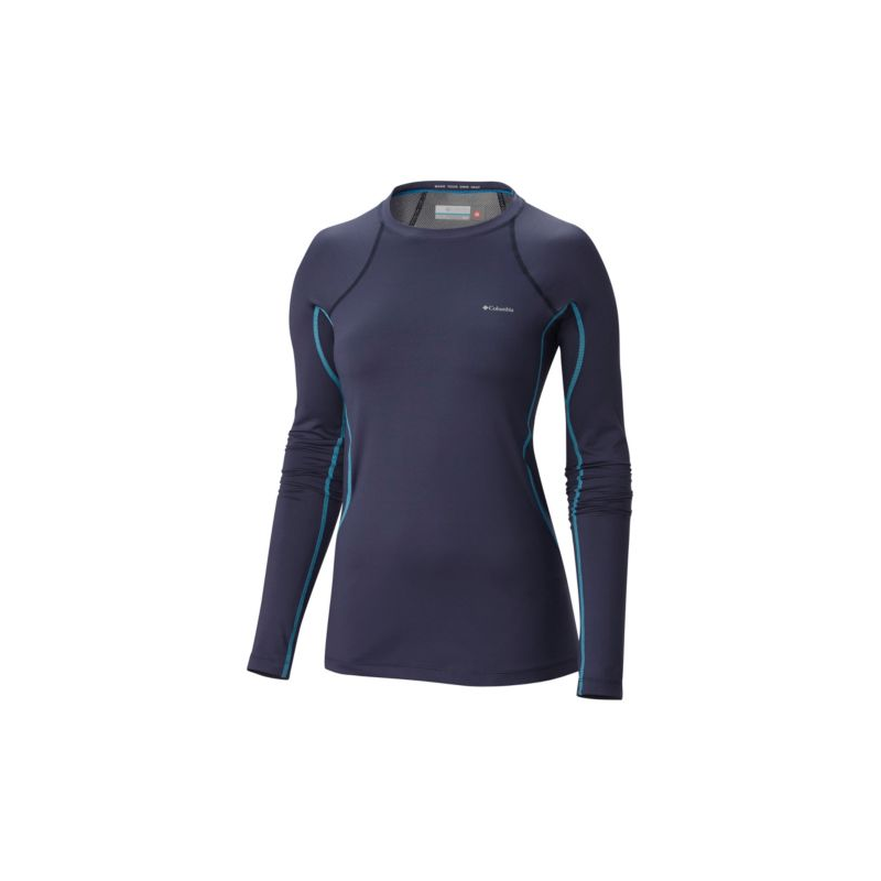 COLUMBIA MIDWEIGHT STRETCH LONG SL TOP NOCTURNAL SOUS VET F