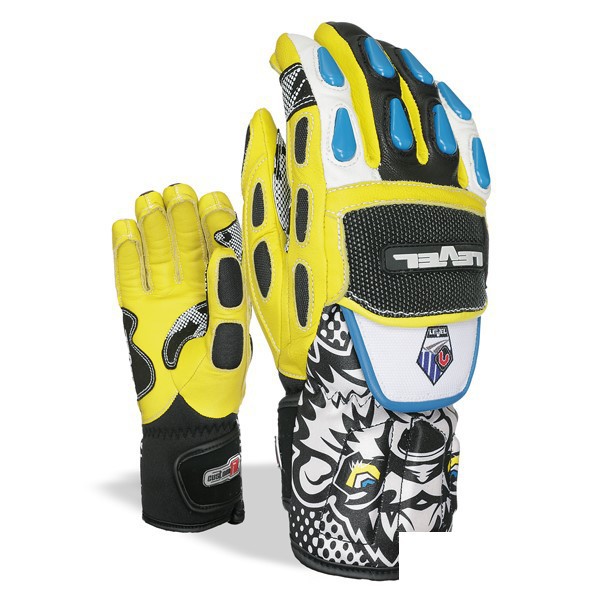 GANT DE CHANTIER,Yellow five fingers-L--gants chauds de Ski'hiver