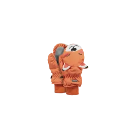 BARTS JR NYLON MITTS 3D MOUFLES - ORANGE 2022