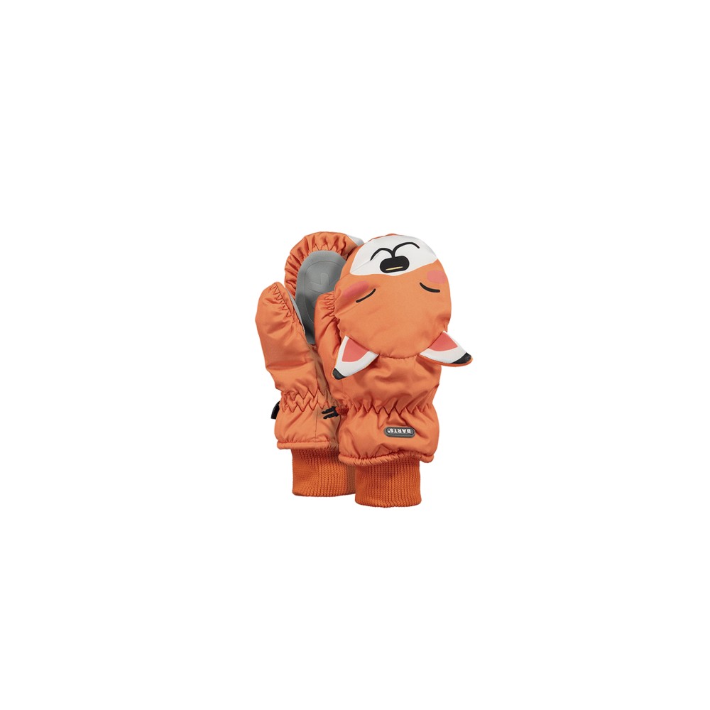 BARTS JR NYLON MITTS 3D MOUFLES - ORANGE 2022