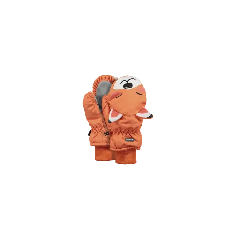 BARTS JR NYLON MITTS 3D MOUFLES - ORANGE 2022