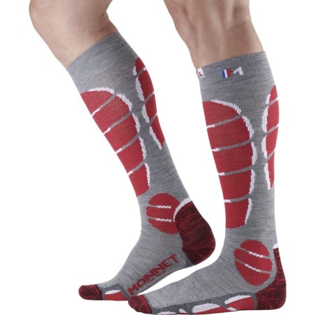 MONNET SKI X-LIGHT WOOL ROUGE CHAUSSETTES 2022