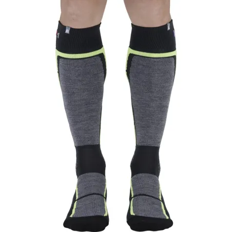 MONNET MI-BAS BACK SIDE GRIS VERT CHAUSSETTES 2022