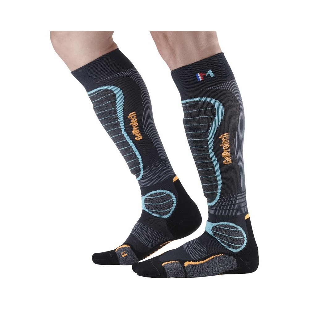 MONNET MIS-BAS GEL PROTECH SKI BLEU CHAUSSETTES 2022