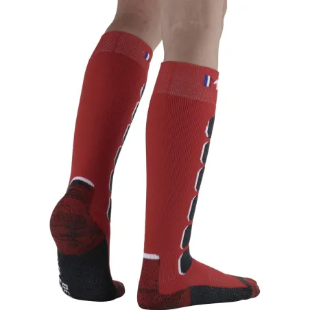 MONNET MI-BAS SNOWPARK ROUGE CHAUSSETTES 2022