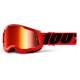 100% MASQUE STRATA 2 RED MIRROR RED LENS YOUTH 2022