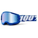 100% Masque VTT Strata 2 Junior - Blue/Mirror Silver Blue Lens