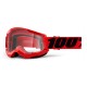 100% MASQUE STRATA 2 RED CLEAR LENS 2022