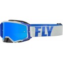 FLY RACING Masque Zone Pro - Gris/Bleu