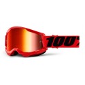 100% MASQUE STRATA 2 RED MIRROR RED LENS 2022