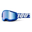 100% Masque VTT Strata 2 - Blue/Mirror Blue Lens