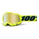 100% Masque VTT Accuri 2 - Yellow/Mirror Gold Lens