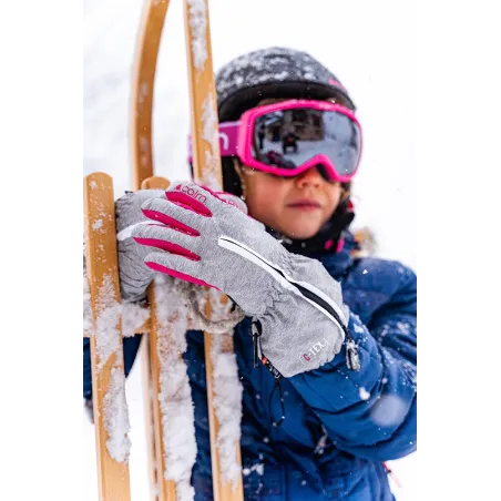 CAIRN Gants bébé LEO 2 B C-TEX - GREY CHINE FUSCHIA