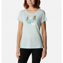 COLUMBIA t-shirt DAISY DAYS SS GRAPHIC - ICY MORN HEATHER