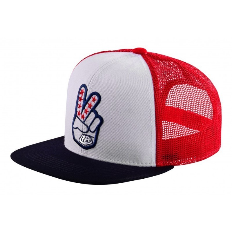 TLD CASQUETTE TRUCKER SNAPBACK PEACE OUT RED/WHITE 2023