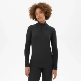 MILLET W DRYNAMIC SOFT 1/2 LS ZIP BLACK/NOIR SOUS VET FEMME 2024