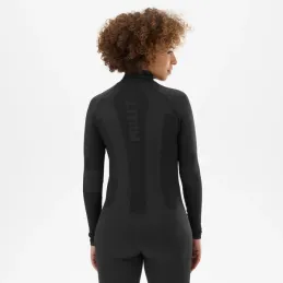 MILLET W DRYNAMIC SOFT 1/2 LS ZIP BLACK/NOIR SOUS VET FEMME 2024