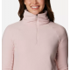 COLUMBIA W GLACIAL IV 1/2 ZIP DUSTY PINK POLAIRE 2024