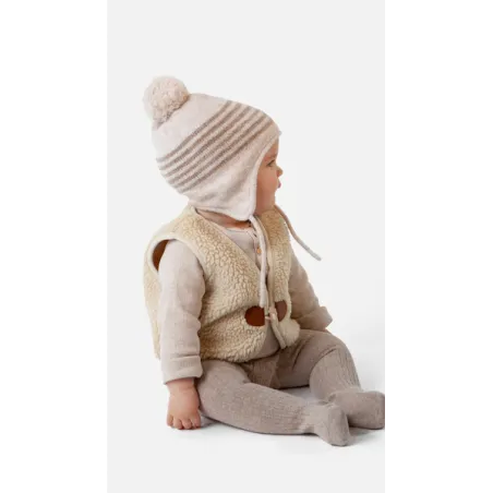 BARTS JR RYLIE EARFLAP LIGHT BROWN BONNET 2023