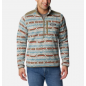 COLUMBIA Polaire Imprimée Demi-zip Sweater Weather™ II Homme - Stone Blue Checkered Peaks Print