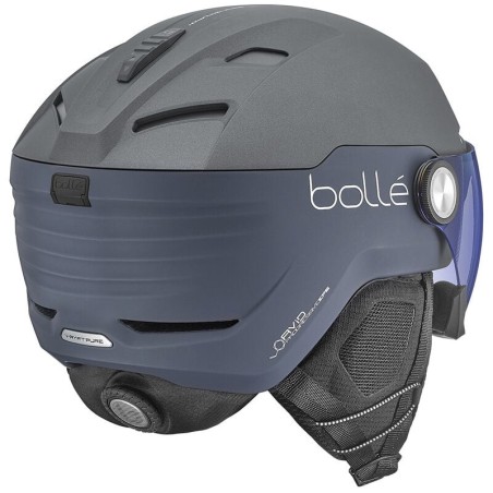 BOLLE Casque de ski V-RYFT PURE - couleur GREY MATTE / visière PHOTOCHROMIC 1-3