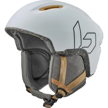 BOLLE Casque de ski ECO ATMOS - couleur ICE WHITE MATTE