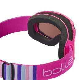 BOLLE Masque de ski ROCKET PLUS - couleur PINK MATTE / ecran SUNSHINE CAT 3
