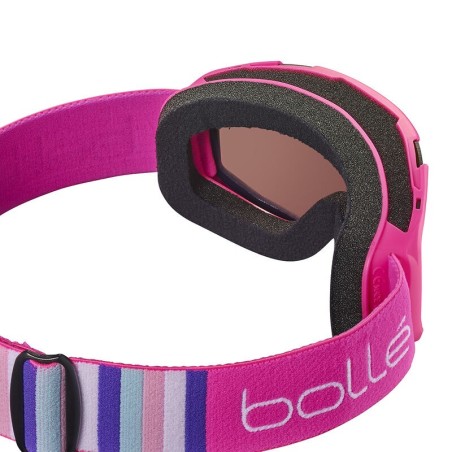 BOLLE Masque de ski ROCKET PLUS - couleur PINK MATTE / ecran SUNSHINE CAT 3