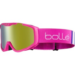 BOLLE Masque de ski ROCKET PLUS - couleur PINK MATTE / ecran SUNSHINE CAT 3