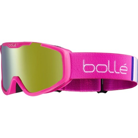 BOLLE Masque de ski ROCKET PLUS - couleur PINK MATTE / ecran SUNSHINE CAT 3