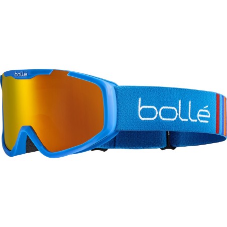 BOLLE Masque de ski ROCKET PLUS - couleur RACE BLUE MATTE / ecran SUNRISE CAT 2
