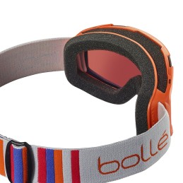 BOLLE Masque de ski ROCKET - couleur ORANGE MAT / ecran ROSY BRONZE CAT 3