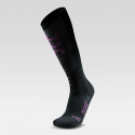 UYN chaussettes ski Femme -SKI EVO RACE ONE - couleur BLACK/PURPLE