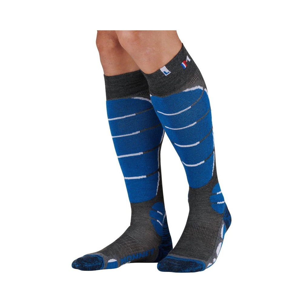 MONNET MI-BAS SKI LIGHT BLEU CHAUSSETTES 2024