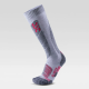 UYN chaussettes de skis Femme - ALL MOUNTAIN -  couleur LIGHT GREY / CORAL