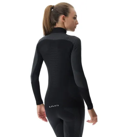 UYN sous vetement technique Femme - AMBITYON manches longues - couleur BlackBoard/Anthracite/White