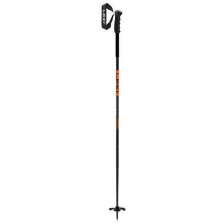 LEKI PITCH BACK BATONS DE SKIS NOIR/ORANGE/GRIS 2024