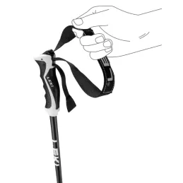 LEKI NEOLITE BATONS DE SKIS GRIS/NOIR/ROUGE 2024