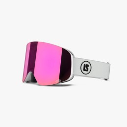 LOUBSOL Masque de ski LS3 FL - BLANC APEX PH ROSE 1-3
