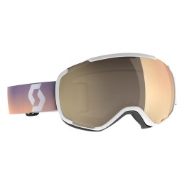 SCOTT Masque de ski FAZE II LS S1-3 - WHITE/SOFT PINK/AMP LS