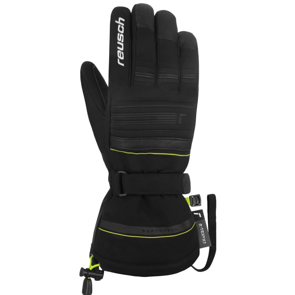 REUSCH Gants de ski CONAN R-TEX - BLACK/SAFETY YELLOW