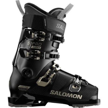 SALOMON Chaussures de ski S/PRO ALPHA 110 W GW - BLACK/LIGHT BR