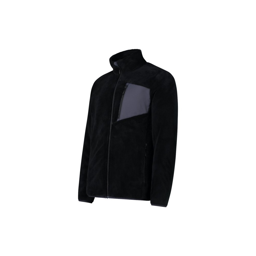 CMP Polaire HighLoft pour homme avec poche thermo-attachée - Noir