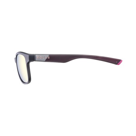 SOLAR Lunettes de Soleil SOLEDAD - NOIR MAT PLZ ROSE