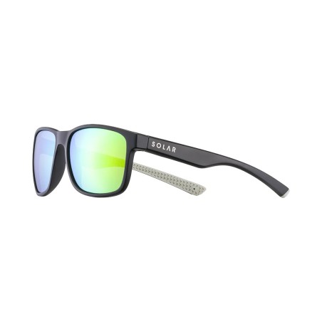 SOLAR Lunettes de Soleil MACADAM - NOIR MAT VERT