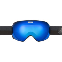 CAIRN Masque de ski FOCUS OTG - MAT BLACK BLUE MIRROR