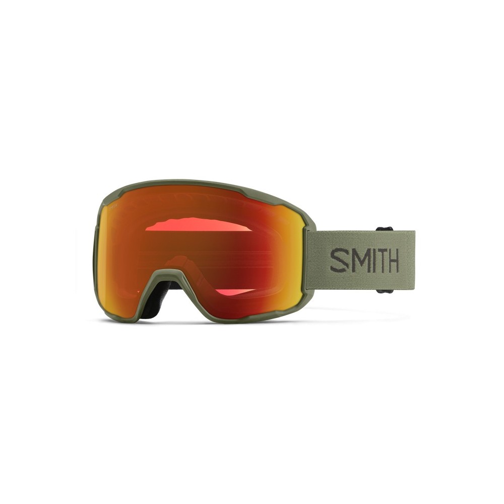SMITH Masque de ski PREVIEW Fatigue Green + ChromaPop™ Everyday Red Mirror Lens