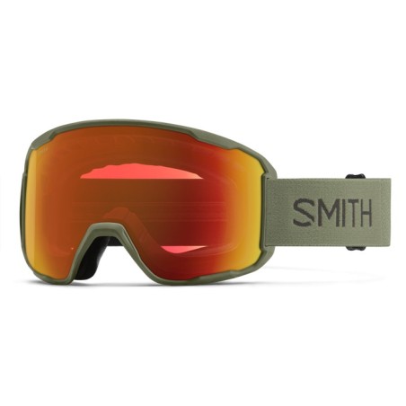 SMITH Masque de ski PREVIEW Fatigue Green + ChromaPop™ Everyday Red Mirror Lens