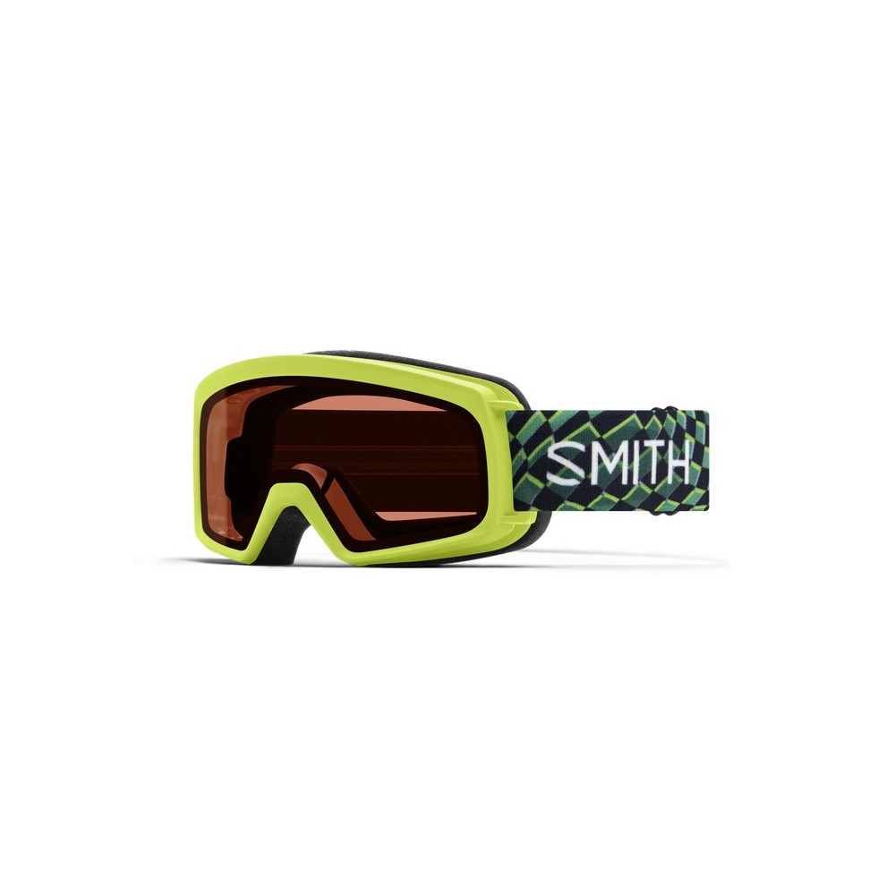 SMITH Masque de ski junior RASCAL - Electric Lime Left Turn + RC36 Lens