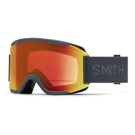 SMITH Masque de ski SQUAD - Slate + ChromaPop Everyday Red Mirror Lens